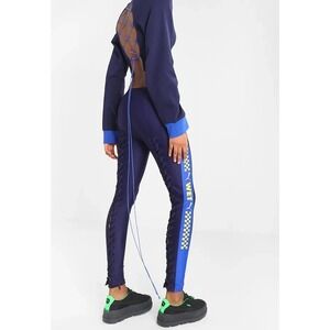 Puma x Fenty Side Strip Lace Up Womens Blue Leggings Size XS